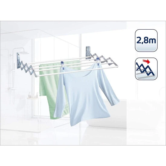 Angebote 🛒 Leifheit Wandtrockner Classic 28 Extendable, 2,8m Trockenleine 81060 ✨ 3 Angebote 🛒 Leifheit Wandtrockner Classic 28 Extendable, 2,8m Trockenleine 81060 ✨ – Bild 3