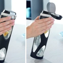 Bestes Angebot ⭐ Leifheit Trinkflasche Flip 600ml Glas Schwarz Mit Filter Für Fruchteinsatz Glasflasche Mit Silikonummantelung 😀 -Angebote Leifheit Store unnamed file 1291