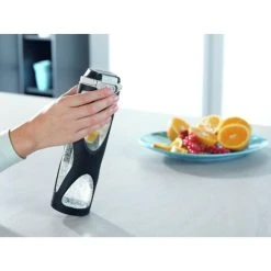 Bestes Angebot ⭐ Leifheit Trinkflasche Flip 600ml Glas Schwarz Mit Filter Für Fruchteinsatz Glasflasche Mit Silikonummantelung 😀 -Angebote Leifheit Store unnamed file 1292