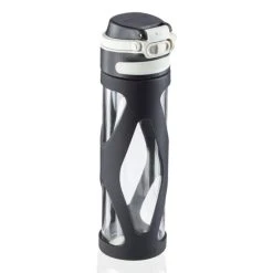 Bestes Angebot ⭐ Leifheit Trinkflasche Flip 600ml Glas Schwarz Mit Filter Für Fruchteinsatz Glasflasche Mit Silikonummantelung 😀 -Angebote Leifheit Store unnamed file 1293