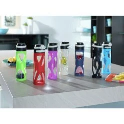 Bestes Angebot ⭐ Leifheit Trinkflasche Flip 600ml Glas Schwarz Mit Filter Für Fruchteinsatz Glasflasche Mit Silikonummantelung 😀 -Angebote Leifheit Store unnamed file 1297