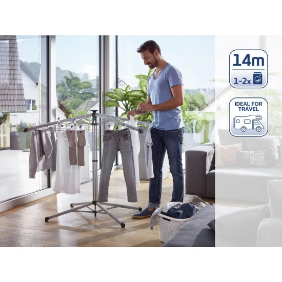Brandneu ⌛ Leifheit Standwäschespinne LinoPop-Up 140 🎉 3 Brandneu ⌛ Leifheit Standwäschespinne LinoPop-Up 140 🎉 – Bild 3