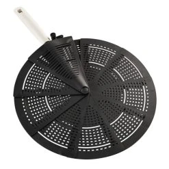 Neu 😀 Leifheit Faltbarer Spritzschutz Kunststoff Schwarz 03110 🛒