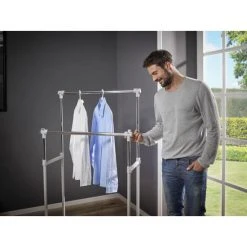 Top 10 🌟 Leifheit Kleiderständer Mobil, Rollkleiderständer, Kleider Ständer, Kunststoff, Stahl, Silber, 80025 🌟