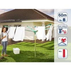 Beste Bewertungen von ✨ Leifheit Wäscheschirm Linomatic 600 Deluxe Cover 🎉 -Angebote Leifheit Store unnamed file 174