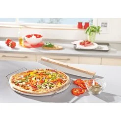 Bestes Angebot 🔔 Leifheit Pizzastein Rund Ø 33cm Mit Wiegemesser ⭐ -Angebote Leifheit Store unnamed file 2112