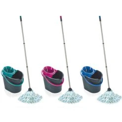 Rabatt ⭐ Leifheit Classic Mop Set Grey Lagoon, Grey Pink, Grey Blue ❤️