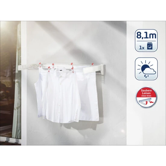 Brandneu 🔥 Leifheit Wandtrockner Telegant 81 Protect Plus ✔️ 2 Brandneu 🔥 Leifheit Wandtrockner Telegant 81 Protect Plus ✔️ – Bild 2