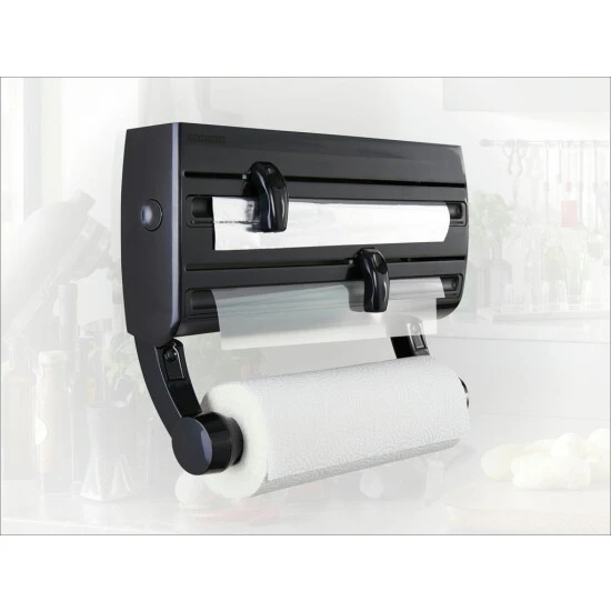 Auslauf ❤️ Leifheit Wandrollenhalter Parat F2 Schwarz 😉 2 Auslauf ❤️ Leifheit Wandrollenhalter Parat F2 Schwarz 😉 – Bild 2